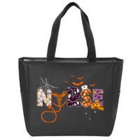 Emergency Nurse ER Nurse Halloween Spooky Season Nursing Zip Tote Bag