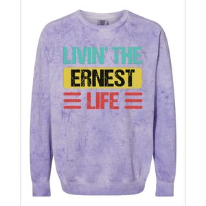 Ernest Name Colorblast Crewneck Sweatshirt