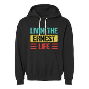 Ernest Name Garment-Dyed Fleece Hoodie