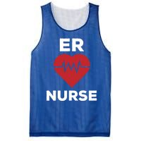 Er Nurse Emergency Room Nurse Heartbeat Nursing Gift Mesh Reversible Basketball Jersey Tank