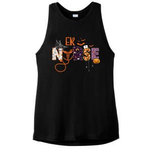 Emergency Nurse Er Nurse Halloween Spooky Season Nursing Funny Gift Ladies PosiCharge Tri-Blend Wicking Tank