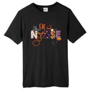 Emergency Nurse Er Nurse Halloween Spooky Season Nursing Funny Gift Tall Fusion ChromaSoft Performance T-Shirt