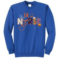 Emergency Nurse Er Nurse Halloween Spooky Season Nursing Funny Gift Sweatshirt