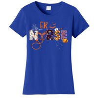 Emergency Nurse Er Nurse Halloween Spooky Season Nursing Funny Gift Women's T-Shirt