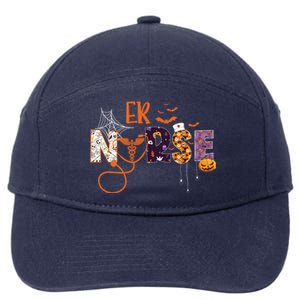 Emergency Nurse Er Nurse Halloween Spooky Season Nursing Funny Gift 7-Panel Snapback Hat