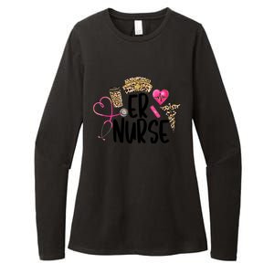 Er Nurse Emergency Room Nurse Leopard Emt Student Nurse Life Gift Womens CVC Long Sleeve Shirt