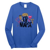 Er Nurse Emergency Room Nurse Leopard Emt Student Nurse Life Gift Long Sleeve Shirt