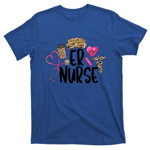 Er Nurse Emergency Room Nurse Leopard Emt Student Nurse Life Gift T-Shirt