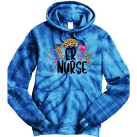 Er Nurse Emergency Room Nurse Leopard Emt Student Nurse Life Gift Tie Dye Hoodie