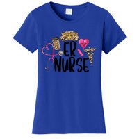 Er Nurse Emergency Room Nurse Leopard Emt Student Nurse Life Gift Women's T-Shirt