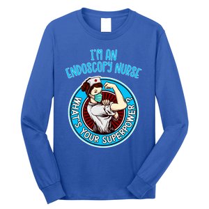 Endoscopy Nurse Funny Gift Nursing Gift Long Sleeve Shirt