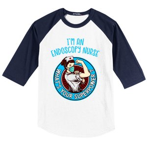 Endoscopy Nurse Funny Gift Nursing Gift Baseball Sleeve Shirt