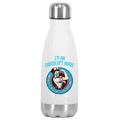 Endoscopy Nurse Funny Gift Nursing Gift Stainless Steel Insulated Water Bottle