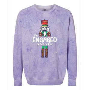 Engaged Nutcracker Family Matching Funny Gift Pajama Colorblast Crewneck Sweatshirt