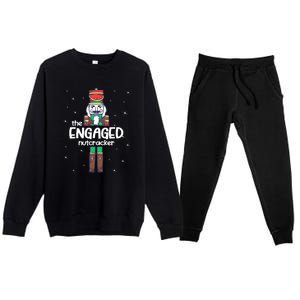 Engaged Nutcracker Family Matching Funny Gift Pajama Premium Crewneck Sweatsuit Set