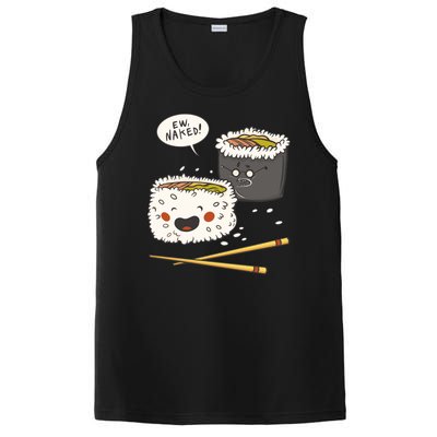 Ew Naked Funny Sushi PosiCharge Competitor Tank