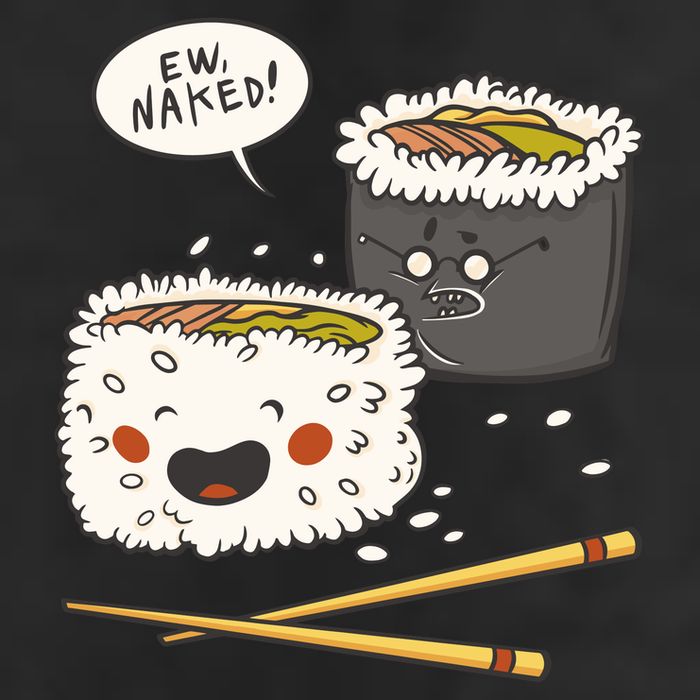 Ew Naked Funny Sushi Trucker Hat