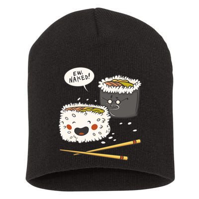 Ew Naked Funny Sushi Short Acrylic Beanie