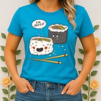 Ew Naked Funny Sushi Womens T-Shirt