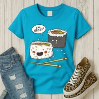 Ew Naked Funny Sushi Womens T-Shirt