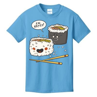 Ew Naked Funny Sushi Kids T-Shirt