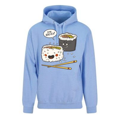 Ew Naked Funny Sushi Unisex Surf Hoodie