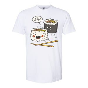 Ew Naked Funny Sushi Softstyle CVC T-Shirt