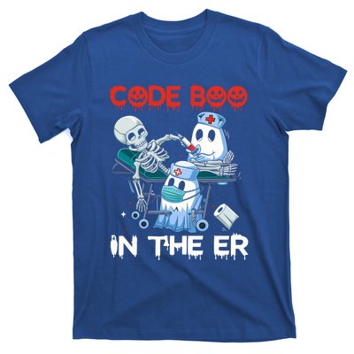 Er Nurse Funny Er Nurse Great Gift Halloween Code Boo In The Er Gift T-Shirt