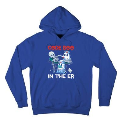 Er Nurse Funny Er Nurse Great Gift Halloween Code Boo In The Er Gift Tall Hoodie