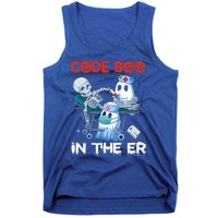 Er Nurse Funny Er Nurse Great Gift Halloween Code Boo In The Er Gift Tank Top