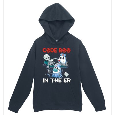 Er Nurse Funny Er Nurse Great Gift Halloween Code Boo In The Er Gift Urban Pullover Hoodie