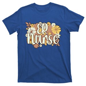 Emergency Nurse Flowers Emergency Nursing Gift T-Shirt