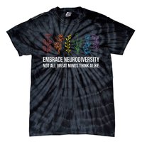 Embrace Neurodiversity flower Autism Awareness Mom Gifts Tie-Dye T-Shirt