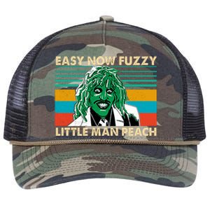 Easy Now Fuzzy Little Man Peach Retro Rope Trucker Hat Cap