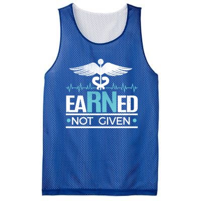 Earned Not Given Rn Gift Mesh Reversible Basketball Jersey Tank