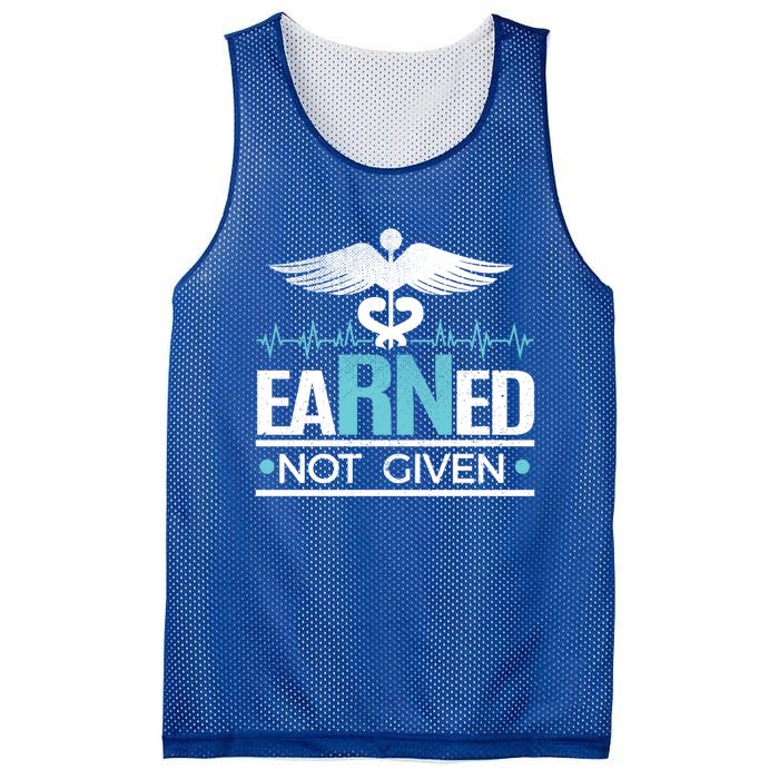 Earned Not Given Rn Gift Mesh Reversible Basketball Jersey Tank