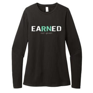 Earned Not Given Rn Nurse Pride Hooded Gift Womens CVC Long Sleeve Shirt