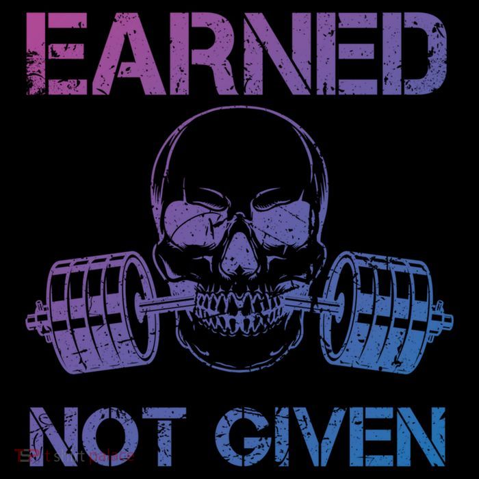 Earned Not Given Weightlifting Gym Workout Motivational Great Gift Drawstring Bag