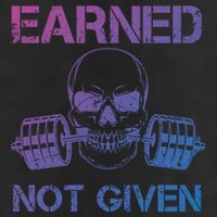 Earned Not Given Weightlifting Gym Workout Motivational Great Gift Golf Towel