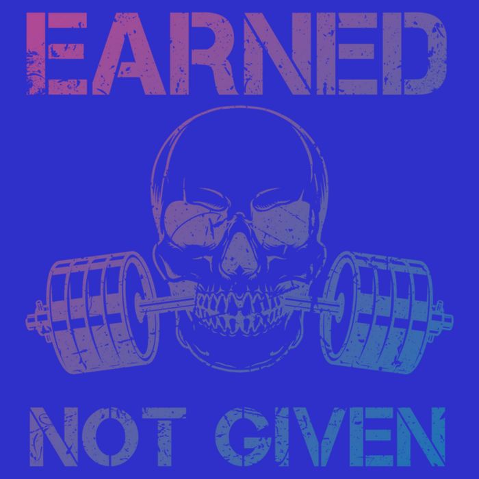 Earned Not Given Weightlifting Gym Workout Motivational Great Gift Bag