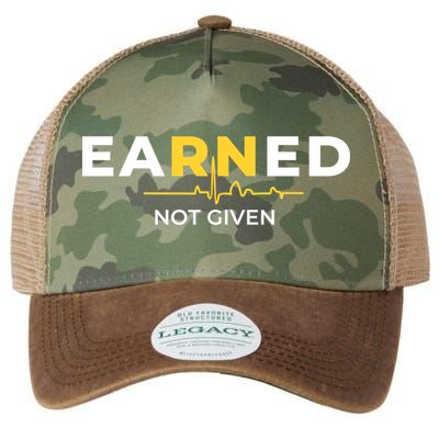 Earned Not Given Registered Nurse Gift Legacy Tie Dye Trucker Hat