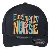 Emergency Nurse Groovy Flexfit Unipanel Trucker Cap