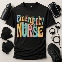 Emergency Nurse Groovy Cooling Performance Crew T-Shirt