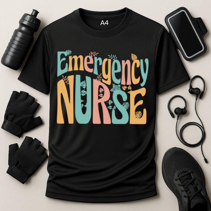 Emergency Nurse Groovy Cooling Performance Crew T-Shirt