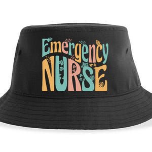 Emergency Nurse Groovy Sustainable Bucket Hat