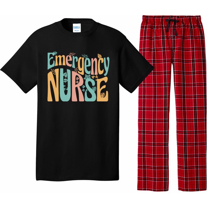 Emergency Nurse Groovy Pajama Set