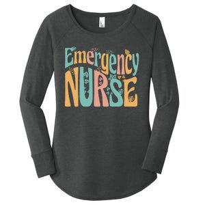 Emergency Nurse Groovy Women's Perfect Tri Tunic Long Sleeve Shirt