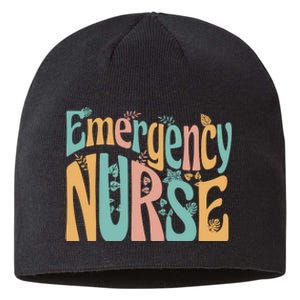 Emergency Nurse Groovy Sustainable Beanie