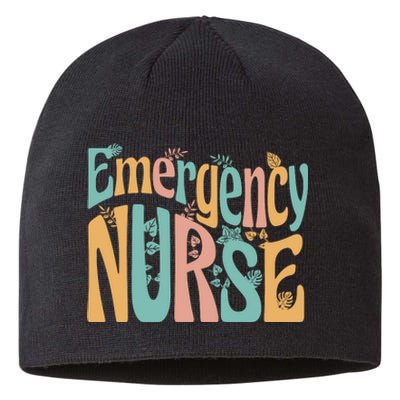 Emergency Nurse Groovy Sustainable Beanie