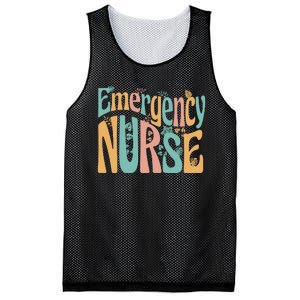 Emergency Nurse Groovy Mesh Reversible Basketball Jersey Tank